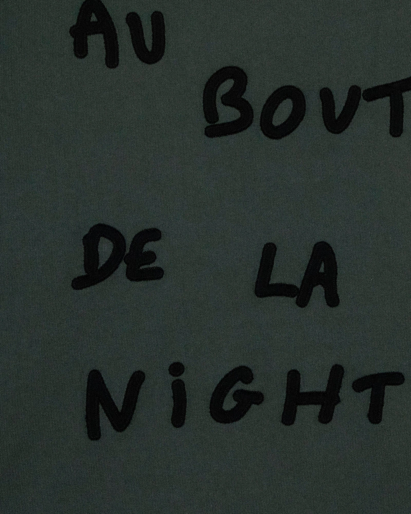 Sweatshirt Manhes "At The End Of The Night" — Army Green