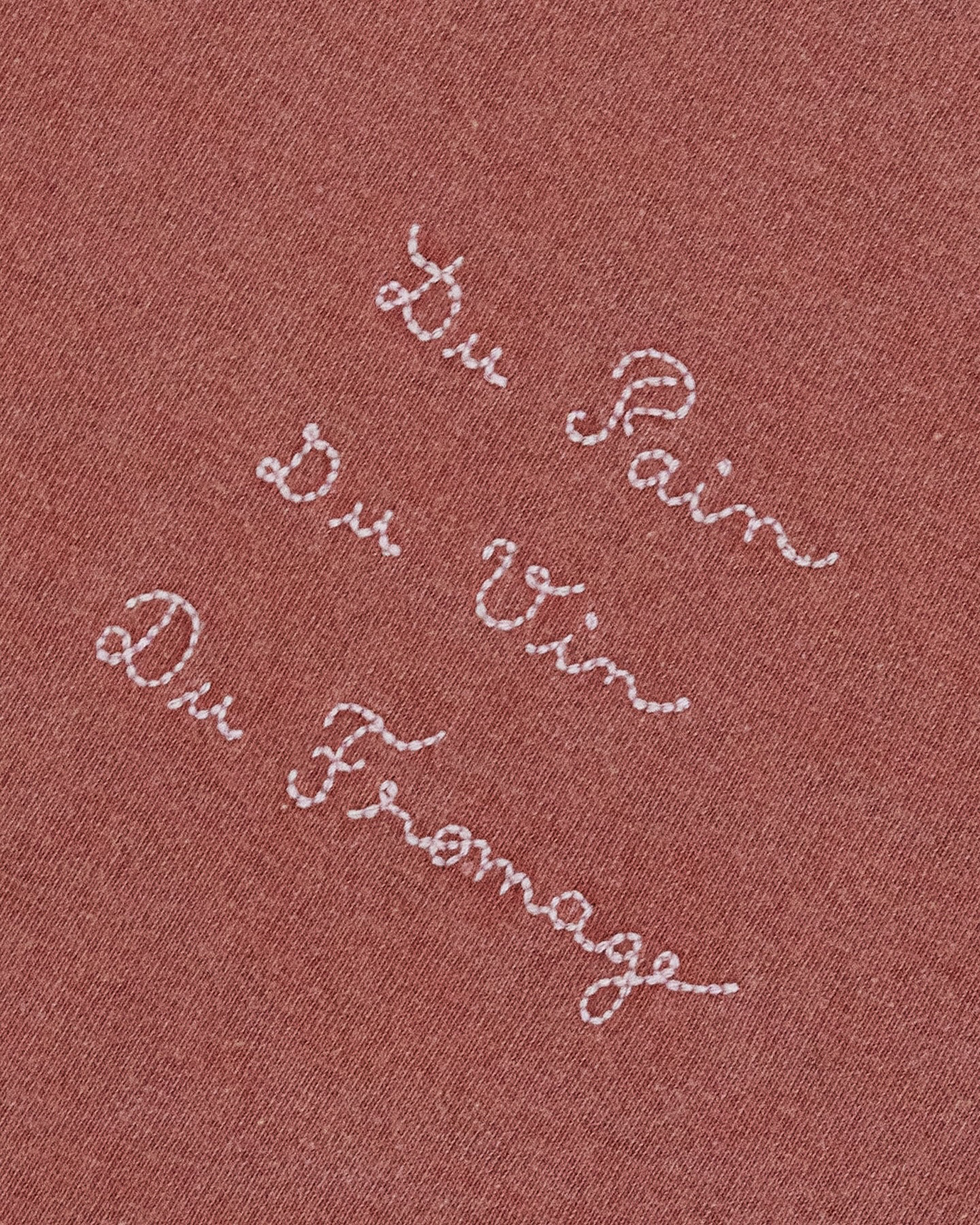 T-shirt Patureau "Pain Vin Fromage" — Acajou Washed