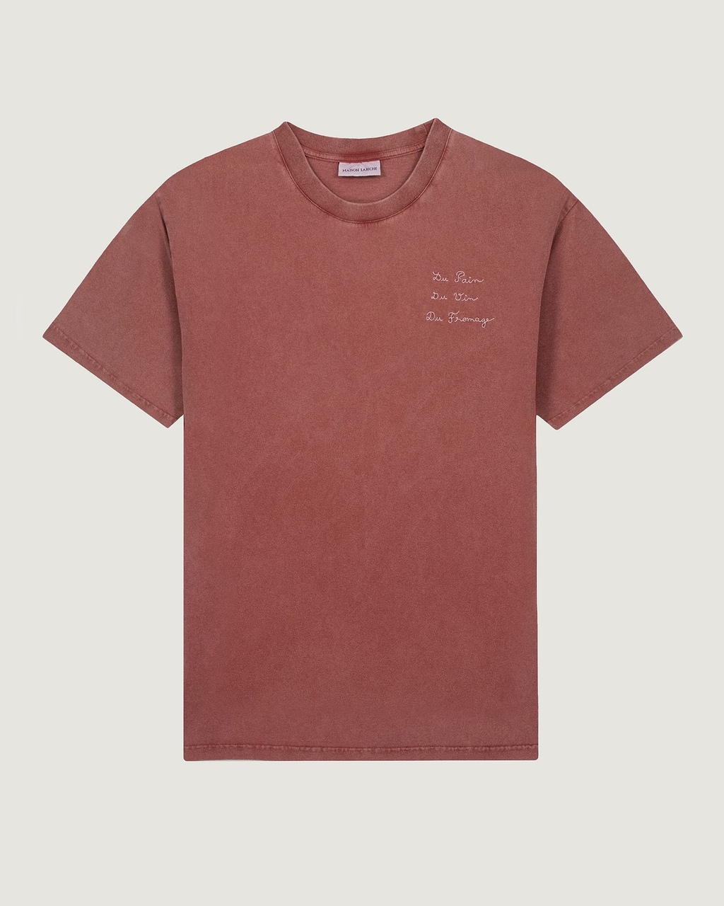 T-shirt Patureau "Pain Vin Fromage" — Acajou Washed