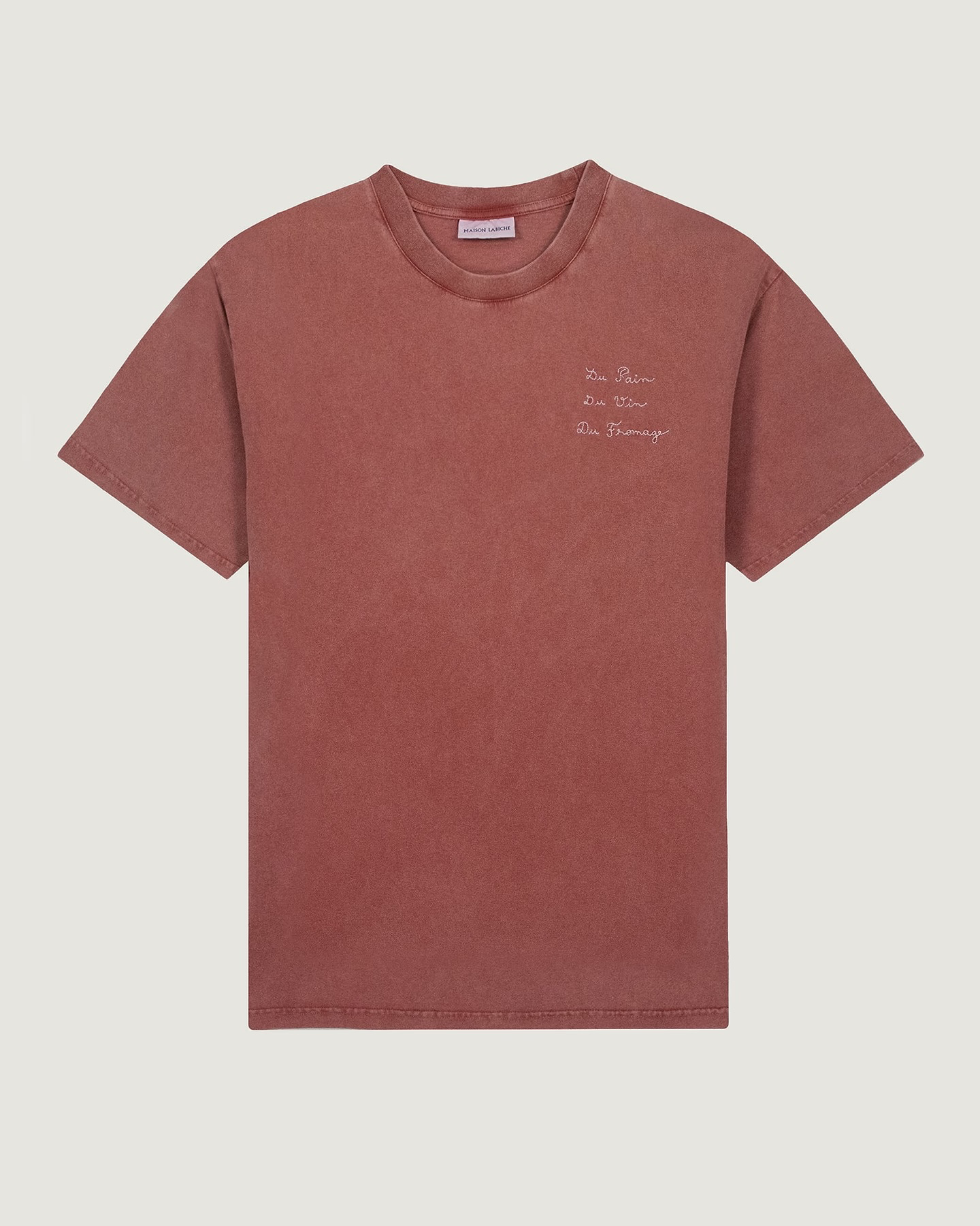 T-shirt Patureau "Pain Vin Fromage" — Acajou Washed