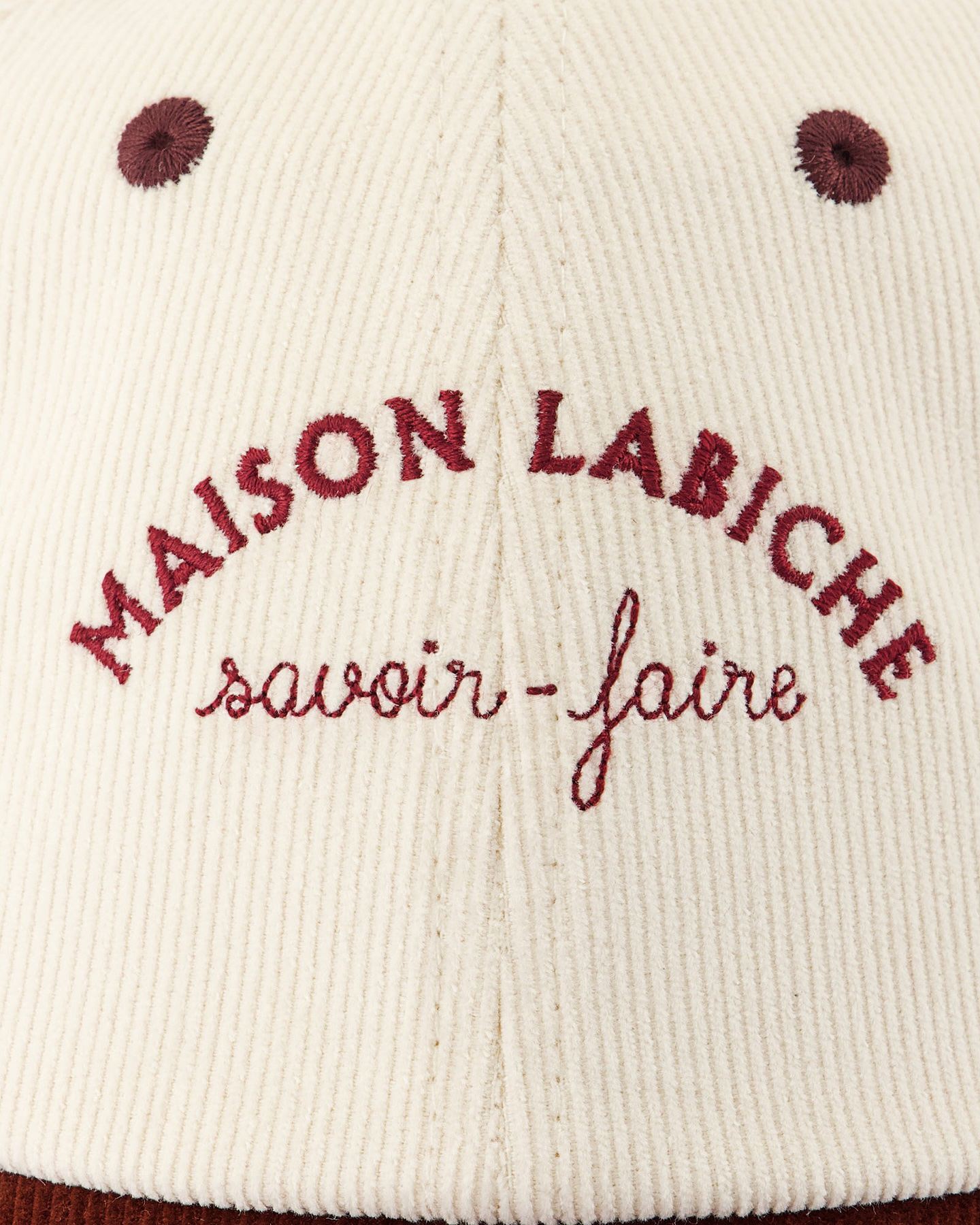 Casquette Beaumont "Mini Manufacture" — Velvet Ivory Acajou