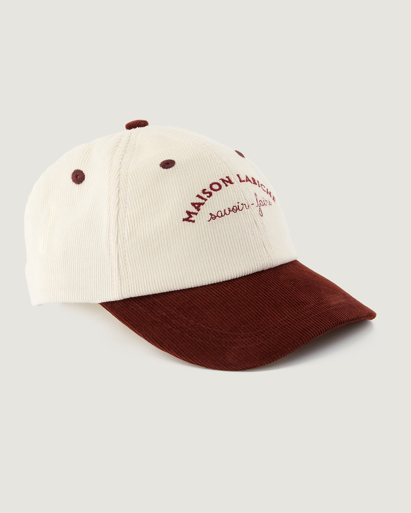 Casquette Beaumont "Mini Manufacture" — Velvet Ivory Acajou