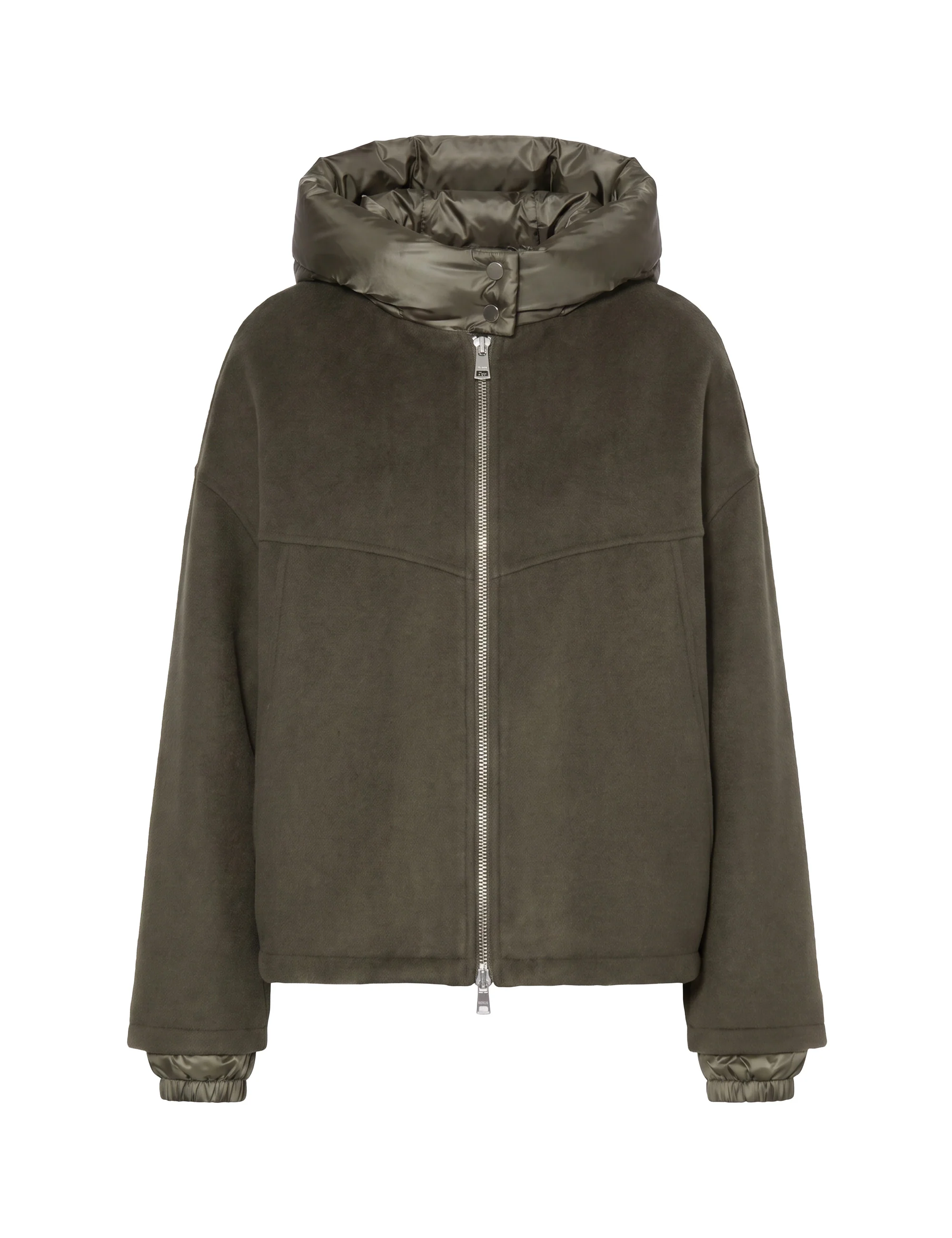 Veste Jerry — Olive - laine mélangée