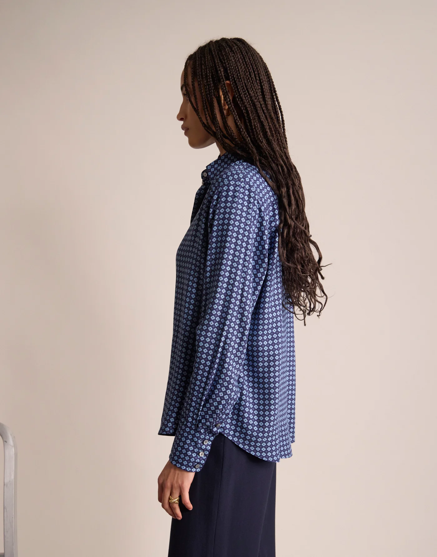 Chemise Maureena Imprimée – Tie Blue