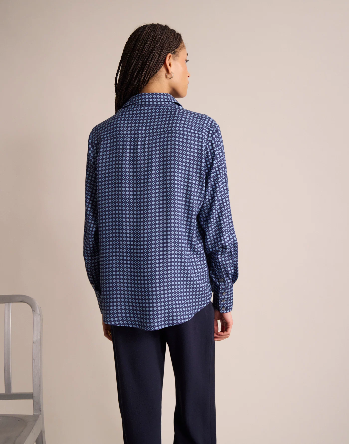 Chemise Maureena Imprimée – Tie Blue
