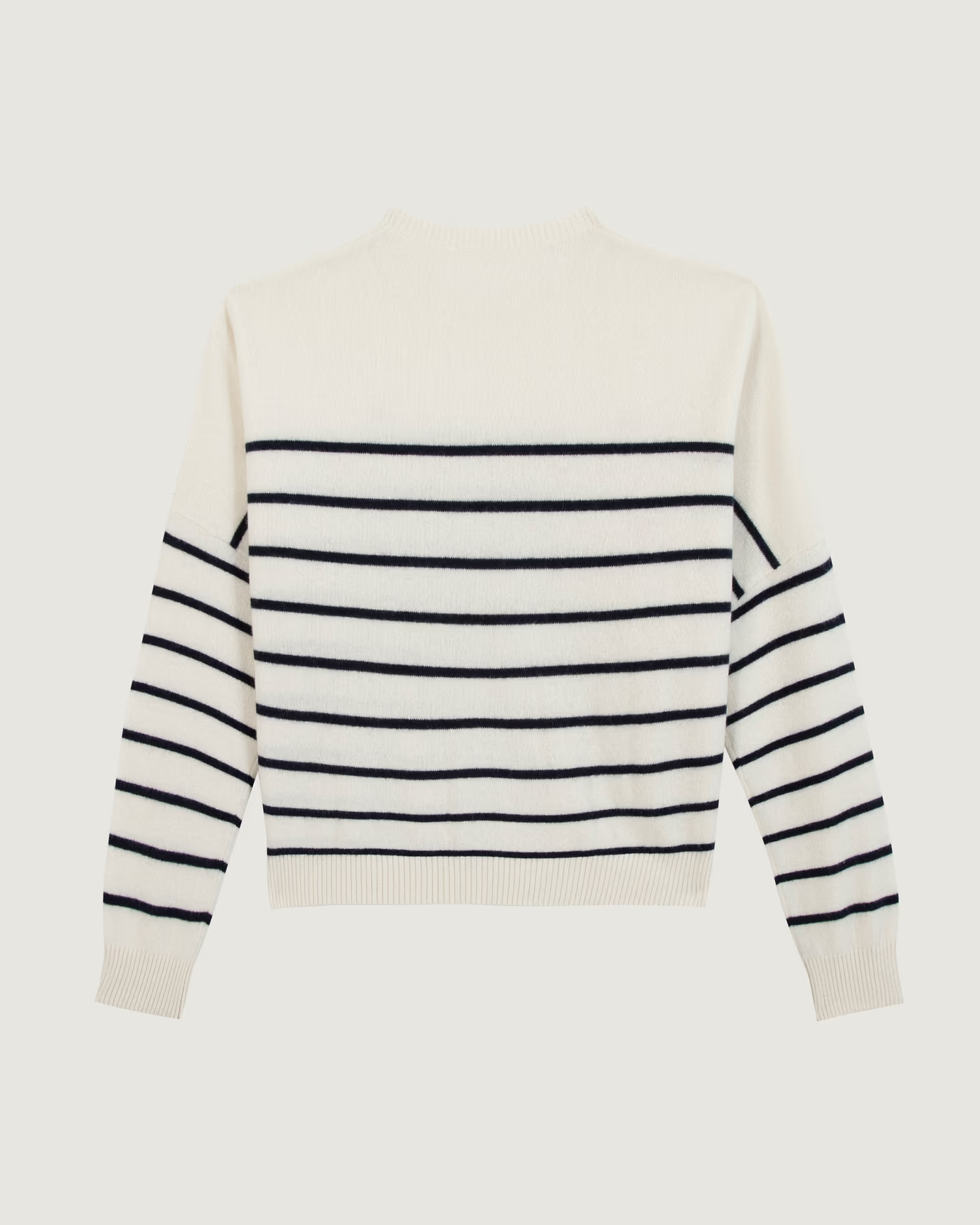 Pull Buzelin en Cachemire "À la vie à l'amour" — Off White Ultramarine