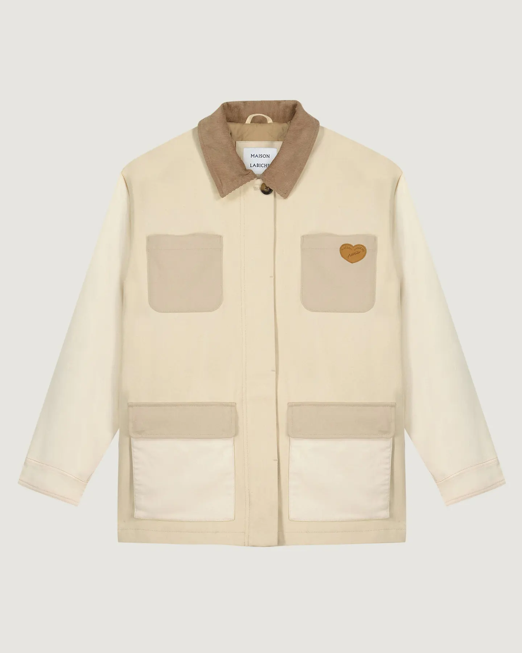 Veste Bocquillon "Jacron Cœur" Coton Canvas — Patchwork Parchment