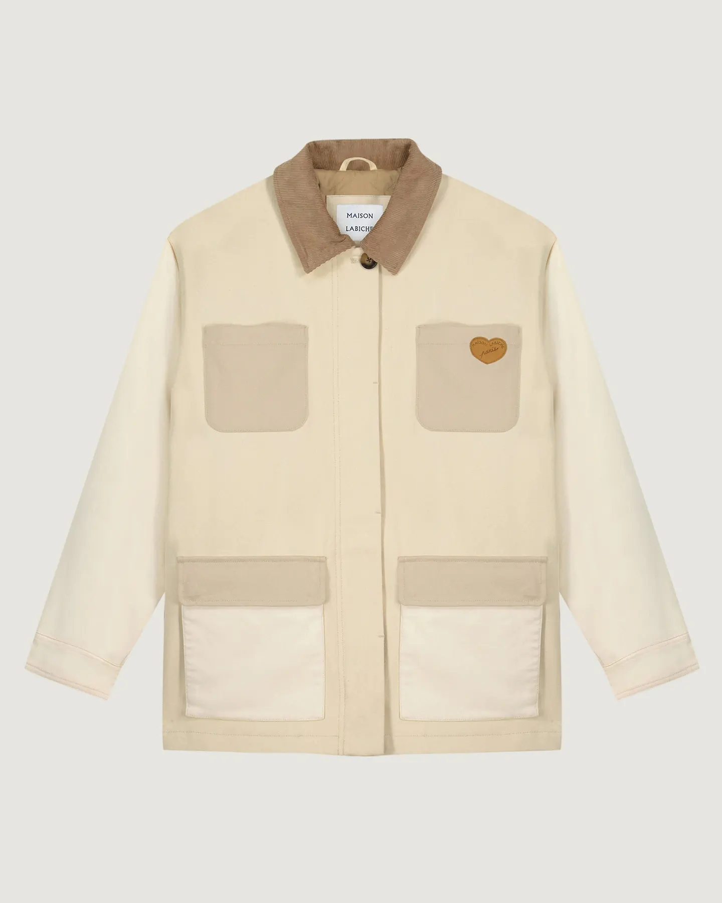 Veste Bocquillon "Jacron Cœur" Coton Canvas — Patchwork Parchment