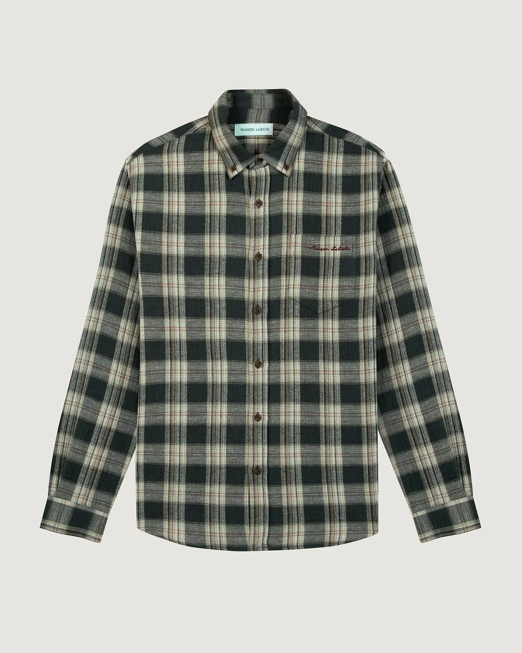 Chemise Bonne Graine Harlem "coton gratte" — Gauze Plaid Carbon