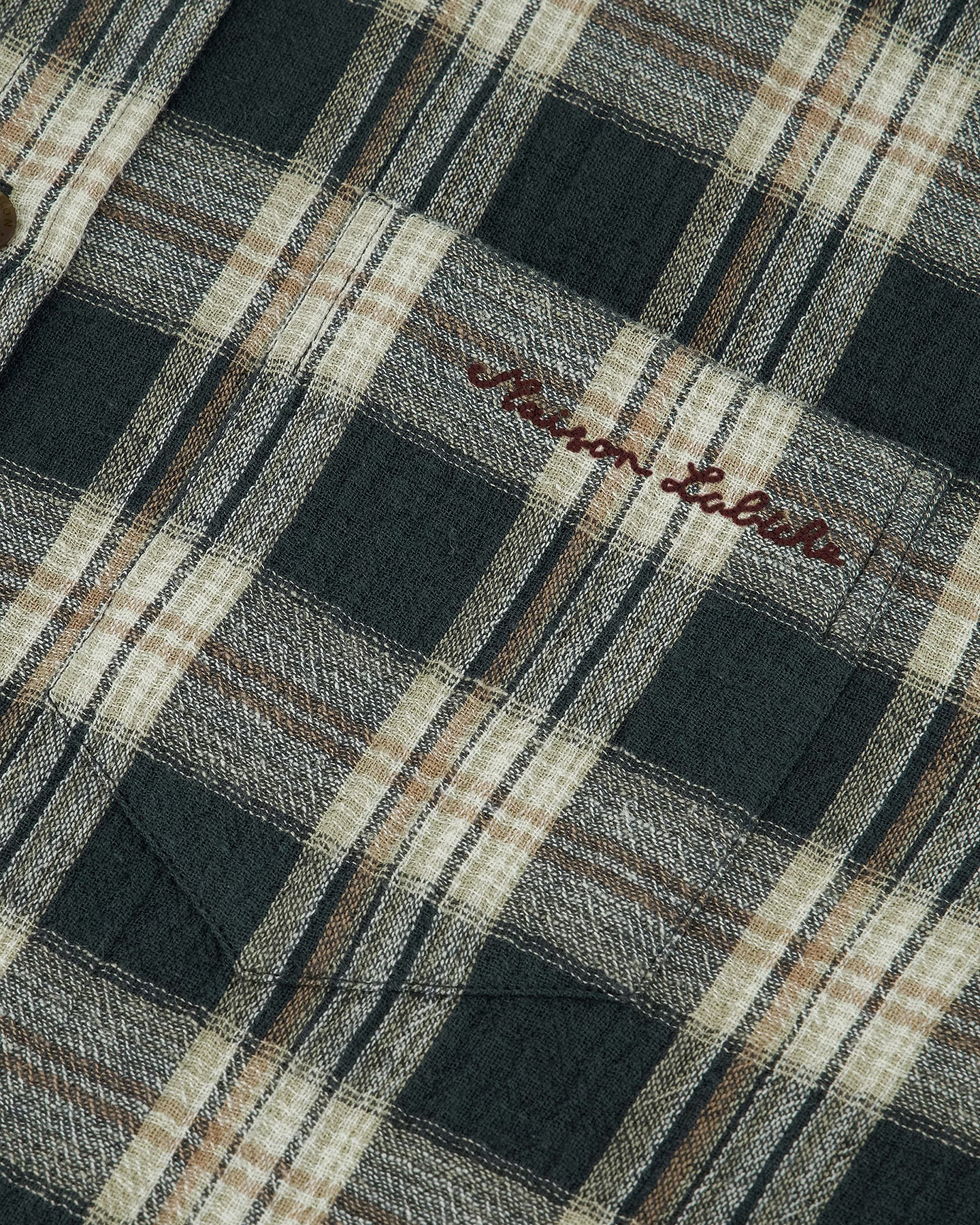 Chemise Bonne Graine Harlem "coton gratte" — Gauze Plaid Carbon