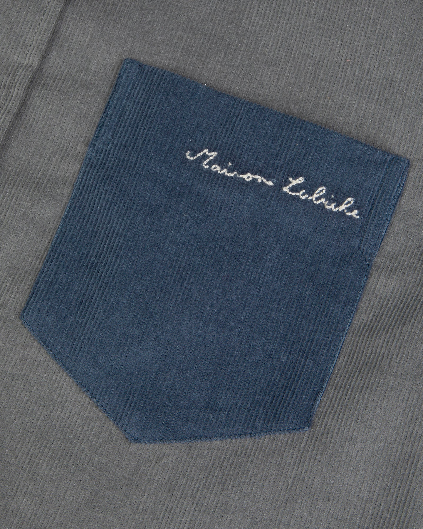 Chemise Bonne Graine Tornad "velours coton" — Velvet Slate Blue CB