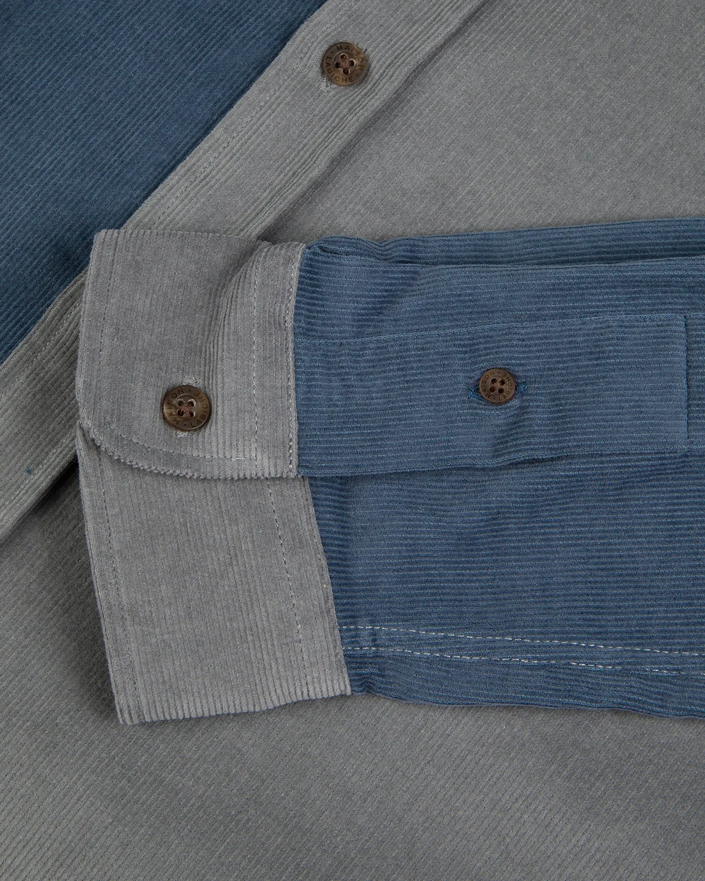Chemise Bonne Graine Tornad "velours coton" — Velvet Slate Blue CB