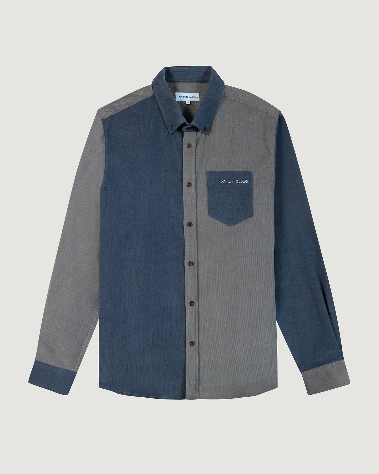 Chemise Bonne Graine Tornad "velours coton" — Velvet Slate Blue CB