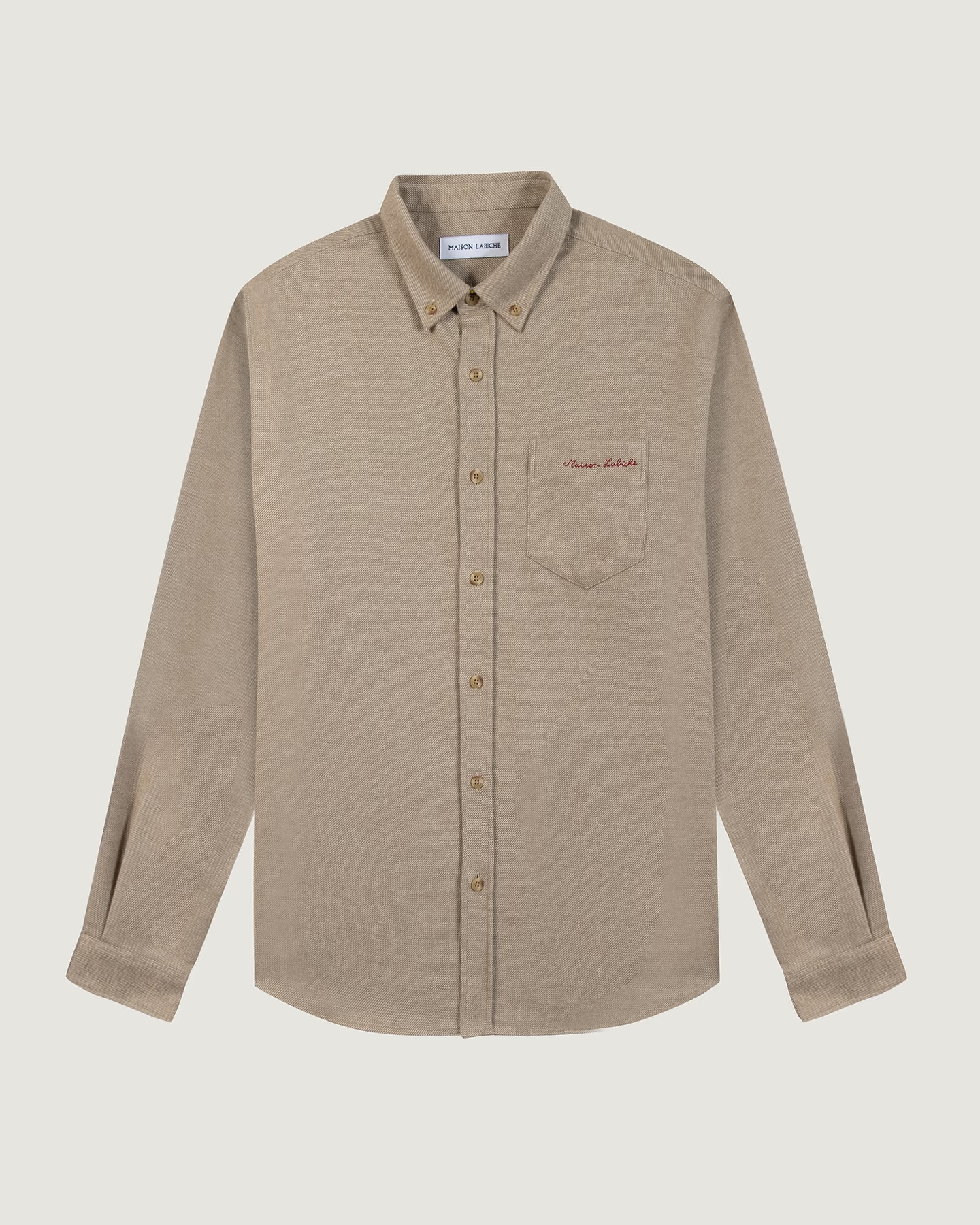 Chemise Bonne Graine Twill "flanelle" — Flannel Blue & Flannel Mouline Clay