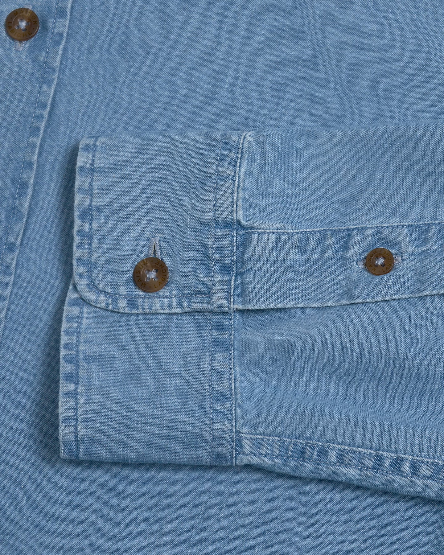 Chemise Malesherbes "Nouvelle Vague" Twill Denim — Chambray Bleached
