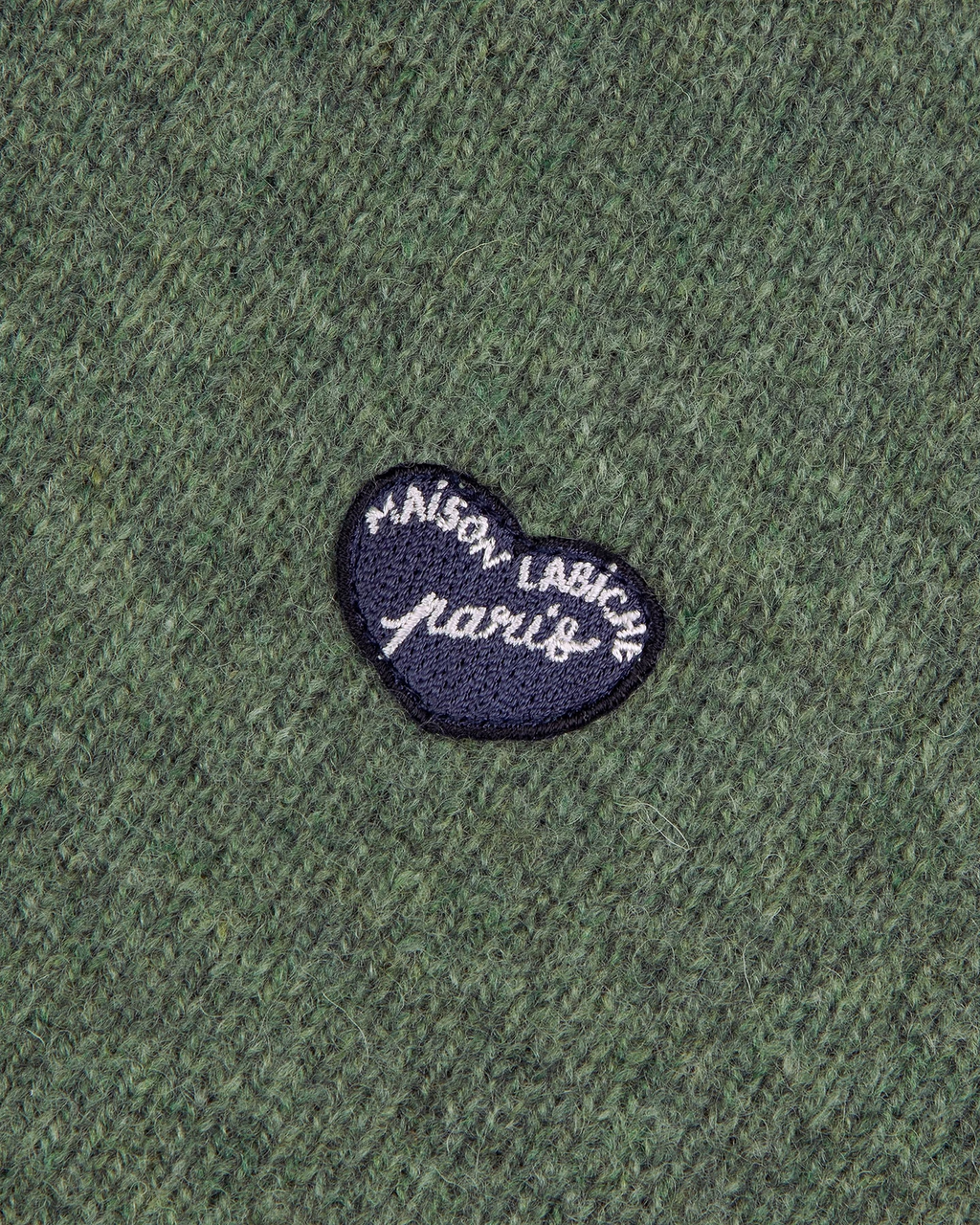 Pull Guillaumin "Patch Cœur" Laine Mérinos Extrafine