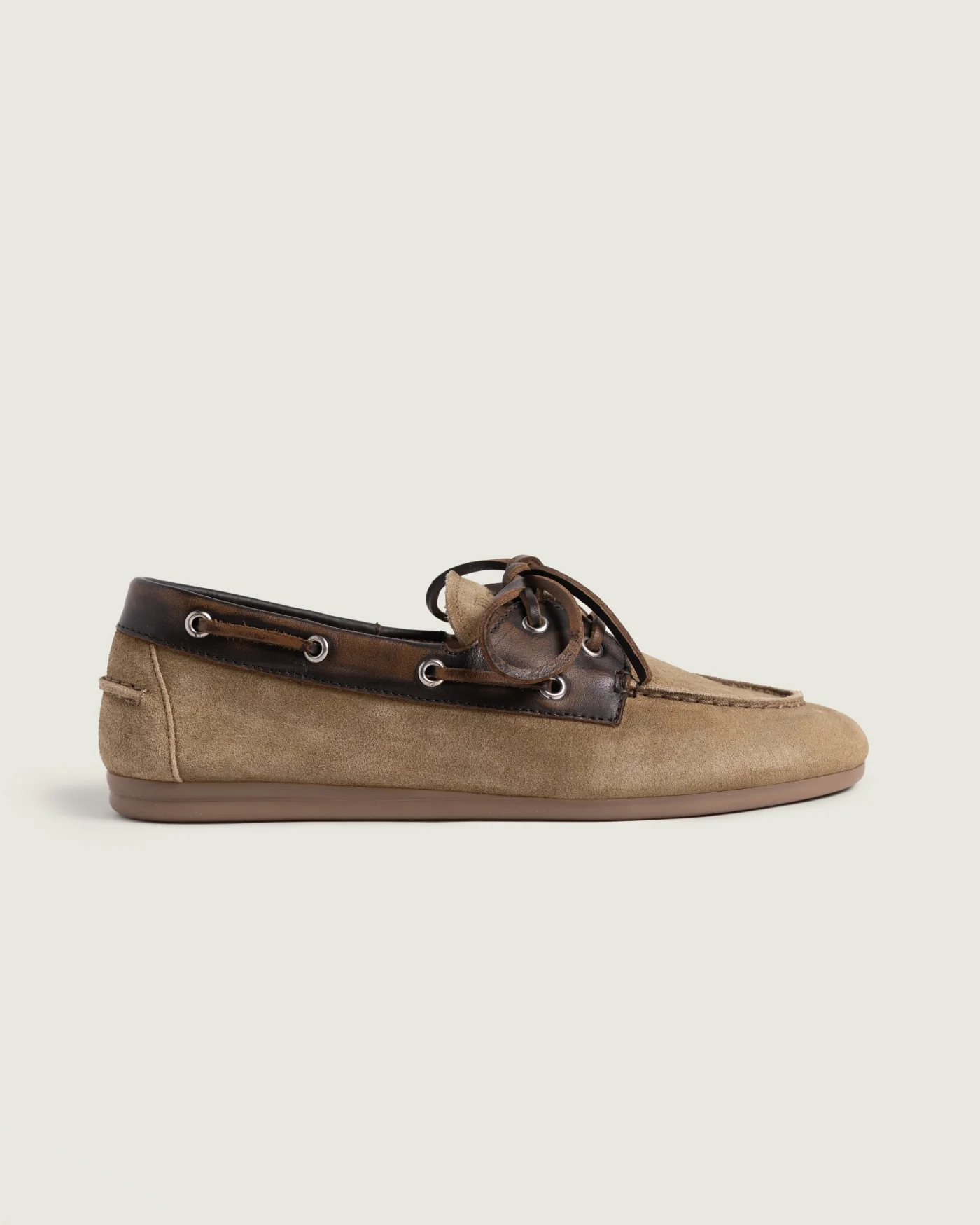 Boat Loafer Brushed – Suède & Cuir | Coffee - Caramelo