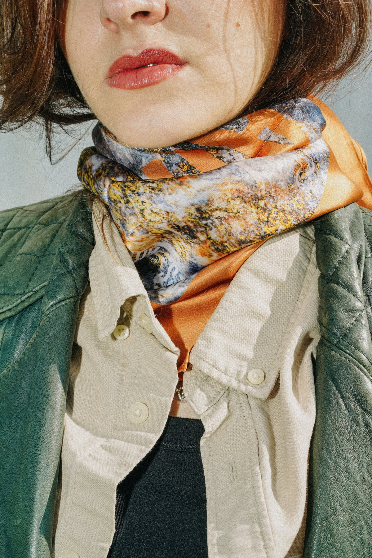 Foulard Aries (Bélier) — Sodalite - soie
