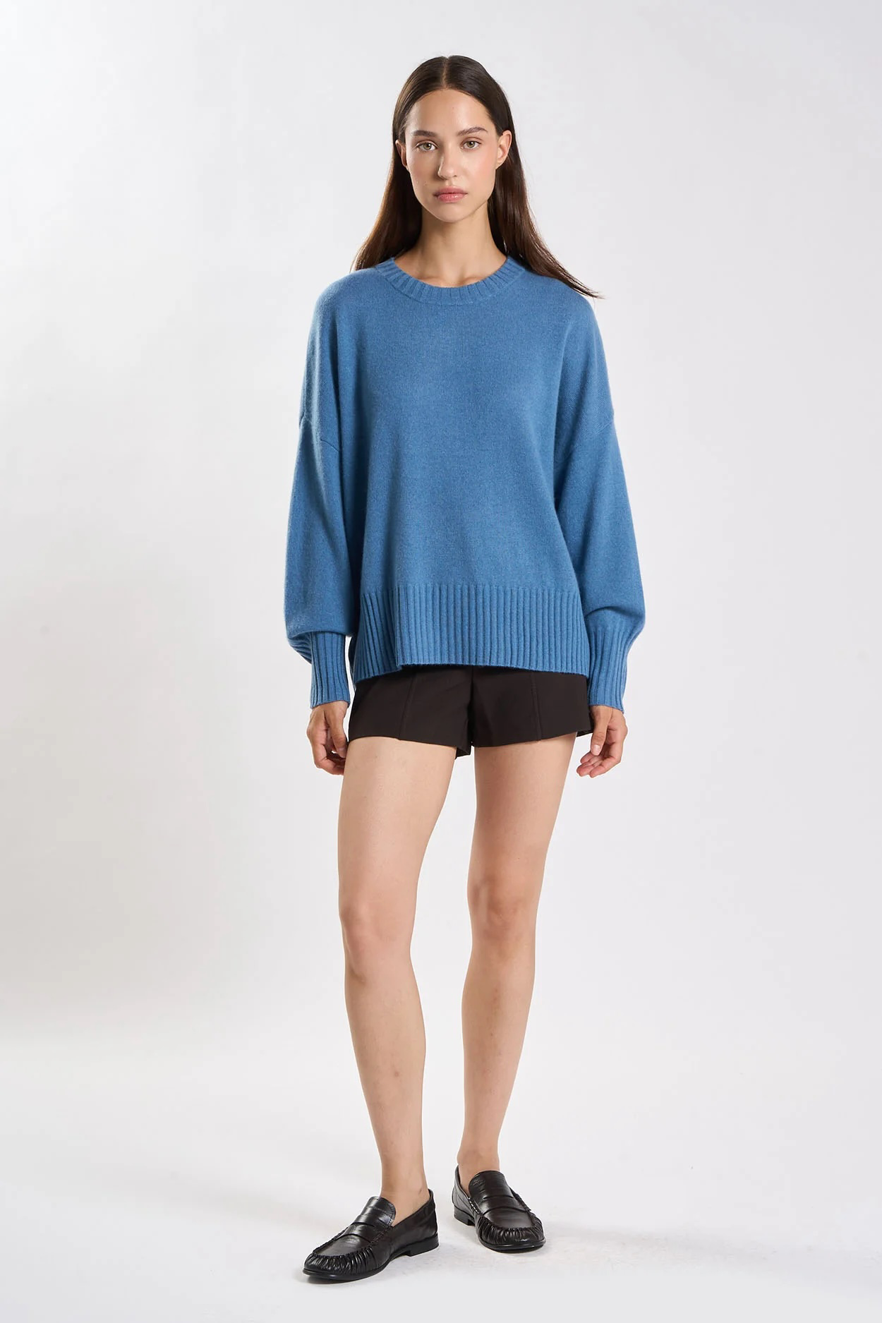 Pull Monptilya - Cachemire - Denim