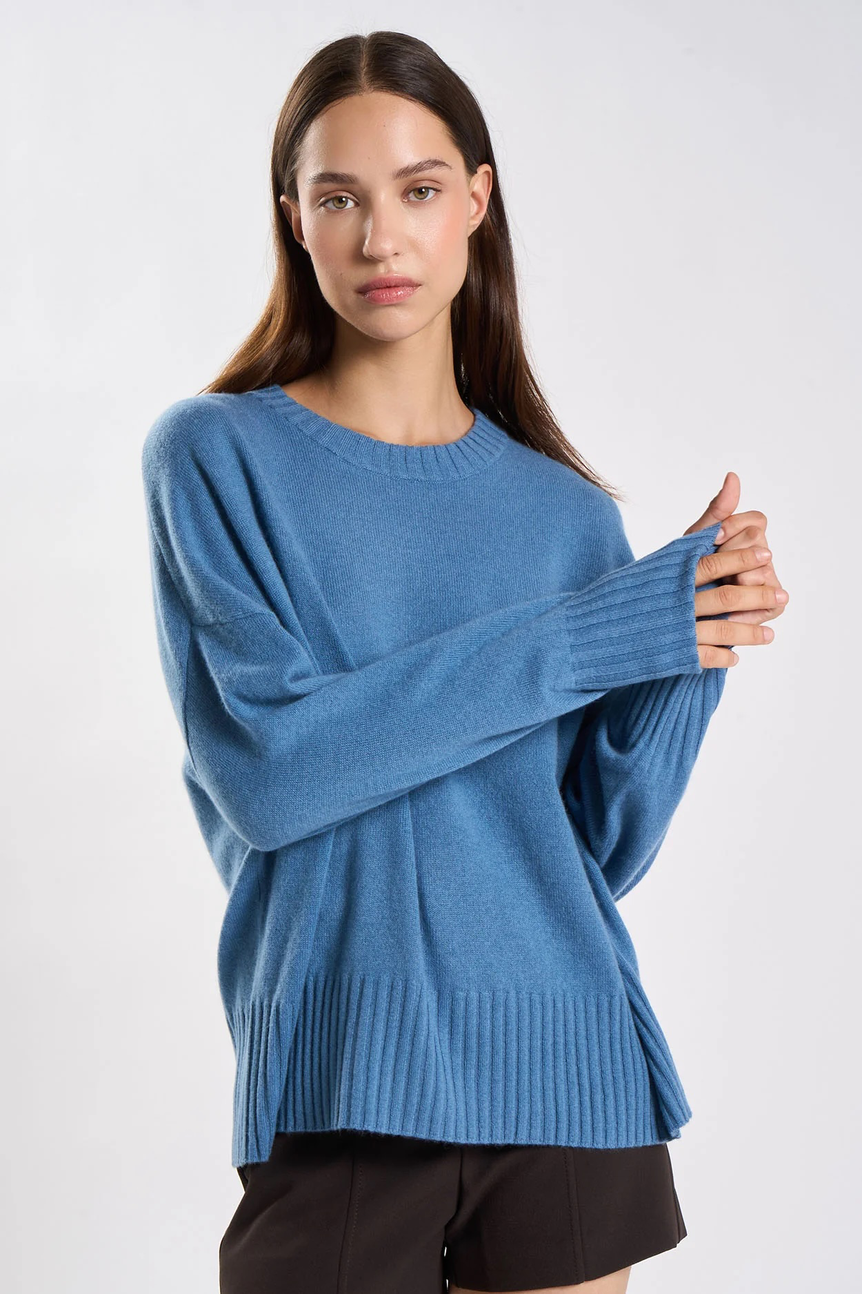 Pull Monptilya - Cachemire - Denim