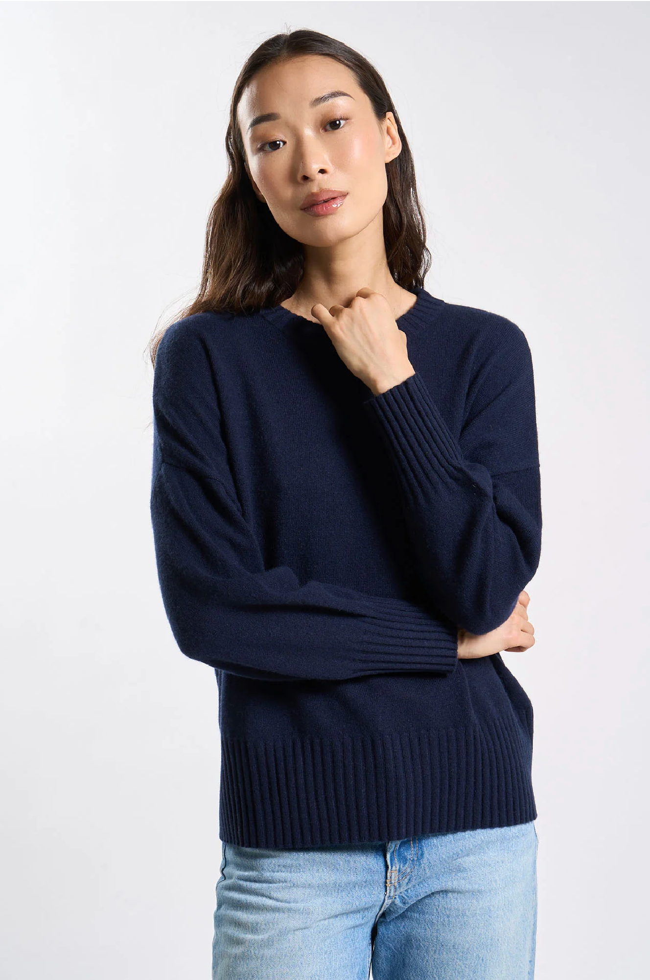 Pull Monptilya - Cachemire - Marine