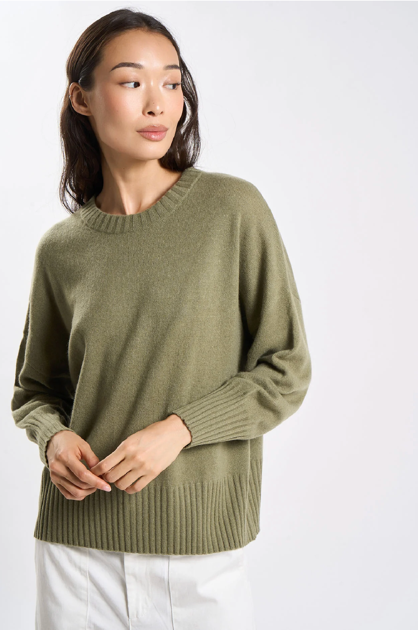 Pull Monptilya - Cachemire - Olive