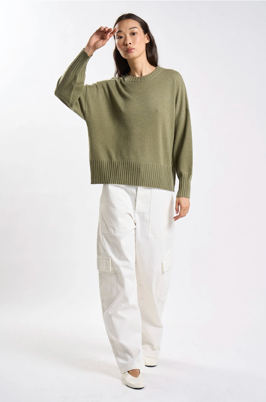 Pull Monptilya - Cachemire - Olive