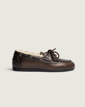Boat Loafer Brushed – Fourrée - Cuir - Coffee