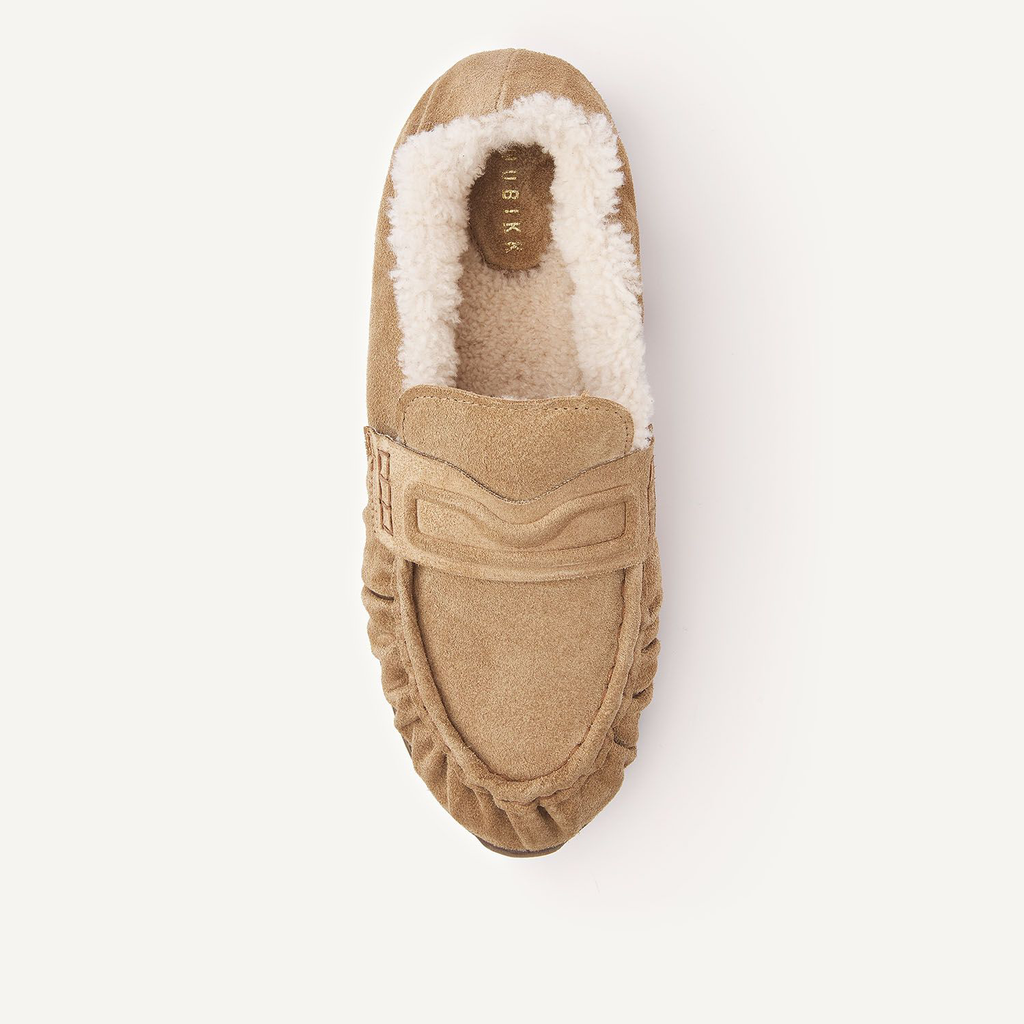 Riley Mio Fur – Mocassins en Daim Oak