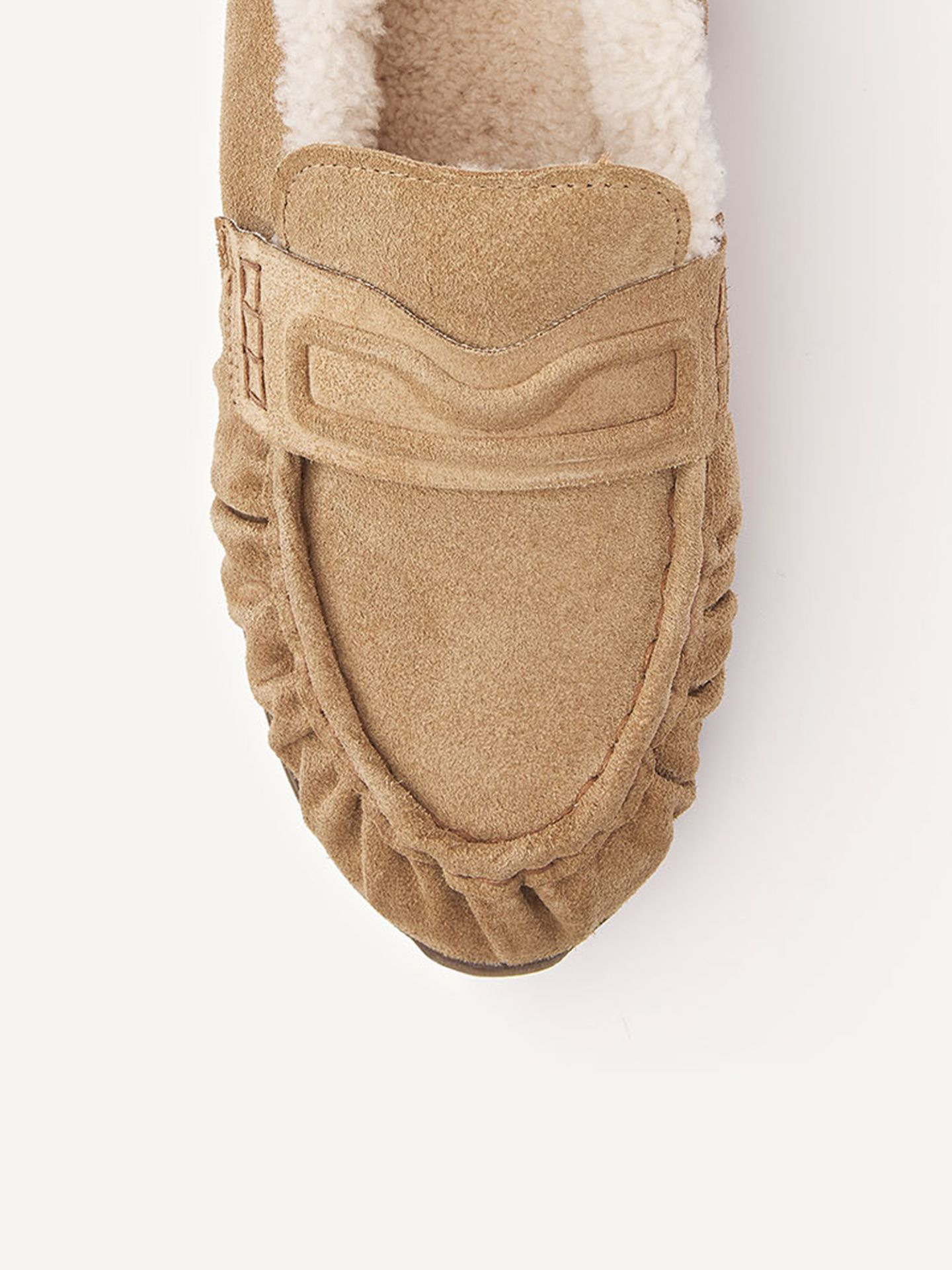 Riley Mio Fur – Mocassins en Daim Oak