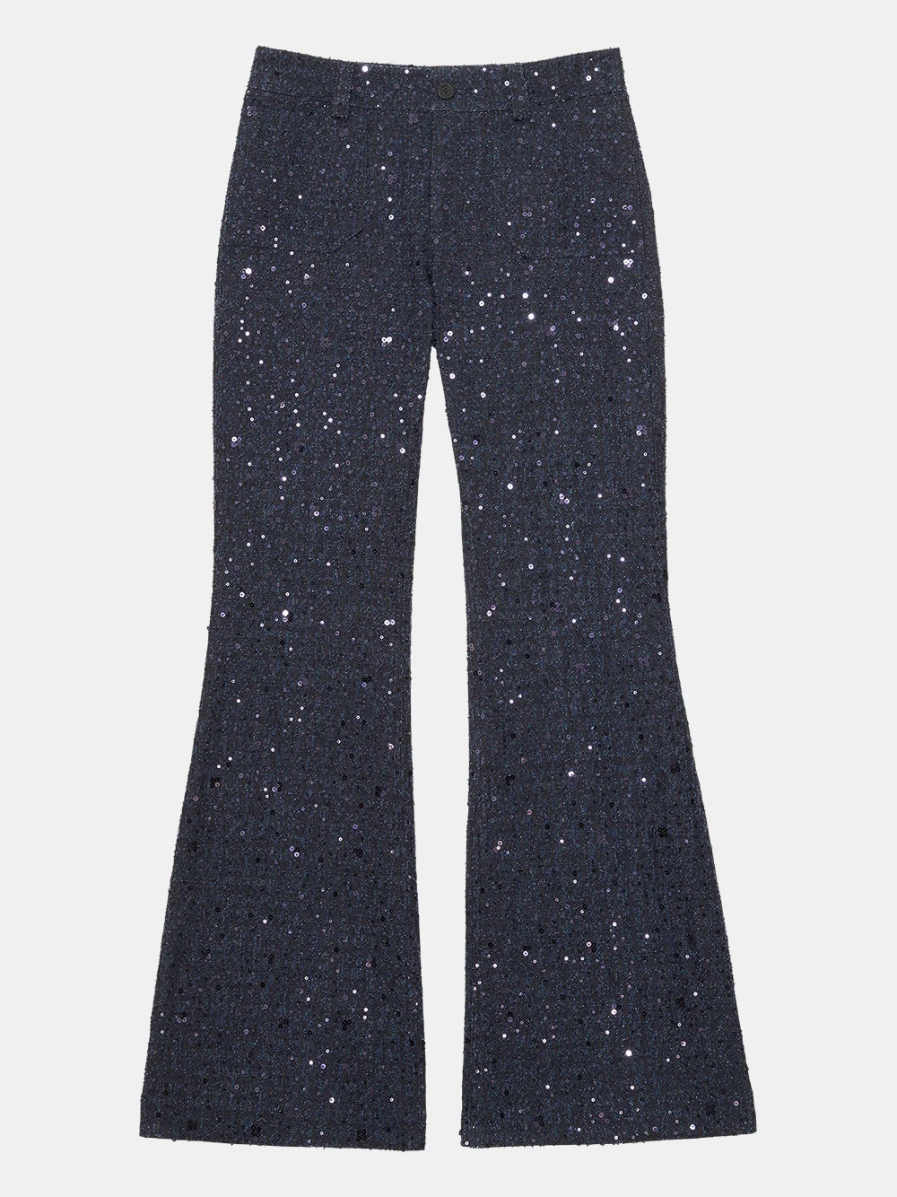 Pantalon Charlyse Pailleté – Blue Denim