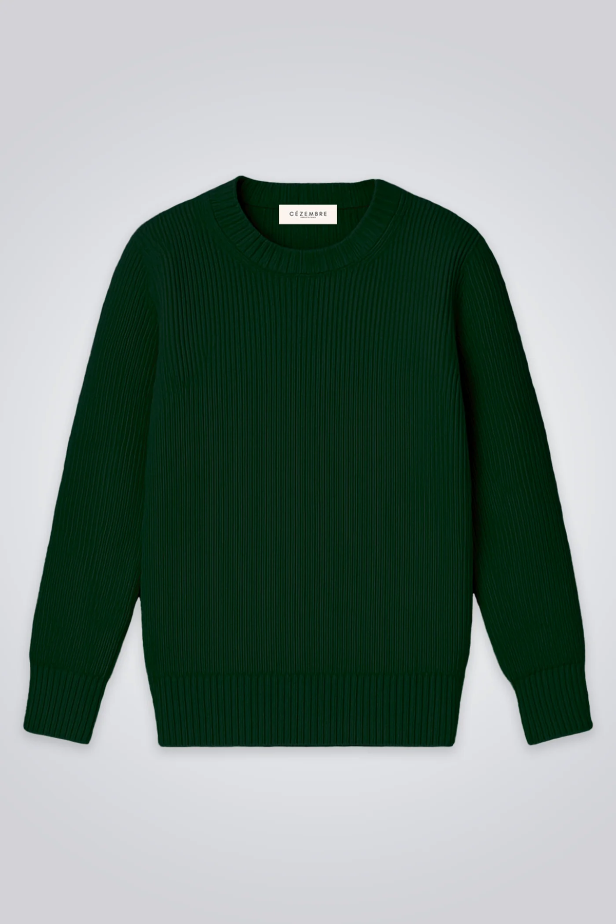 Pull Chevrets Uni - Laine - Sapin