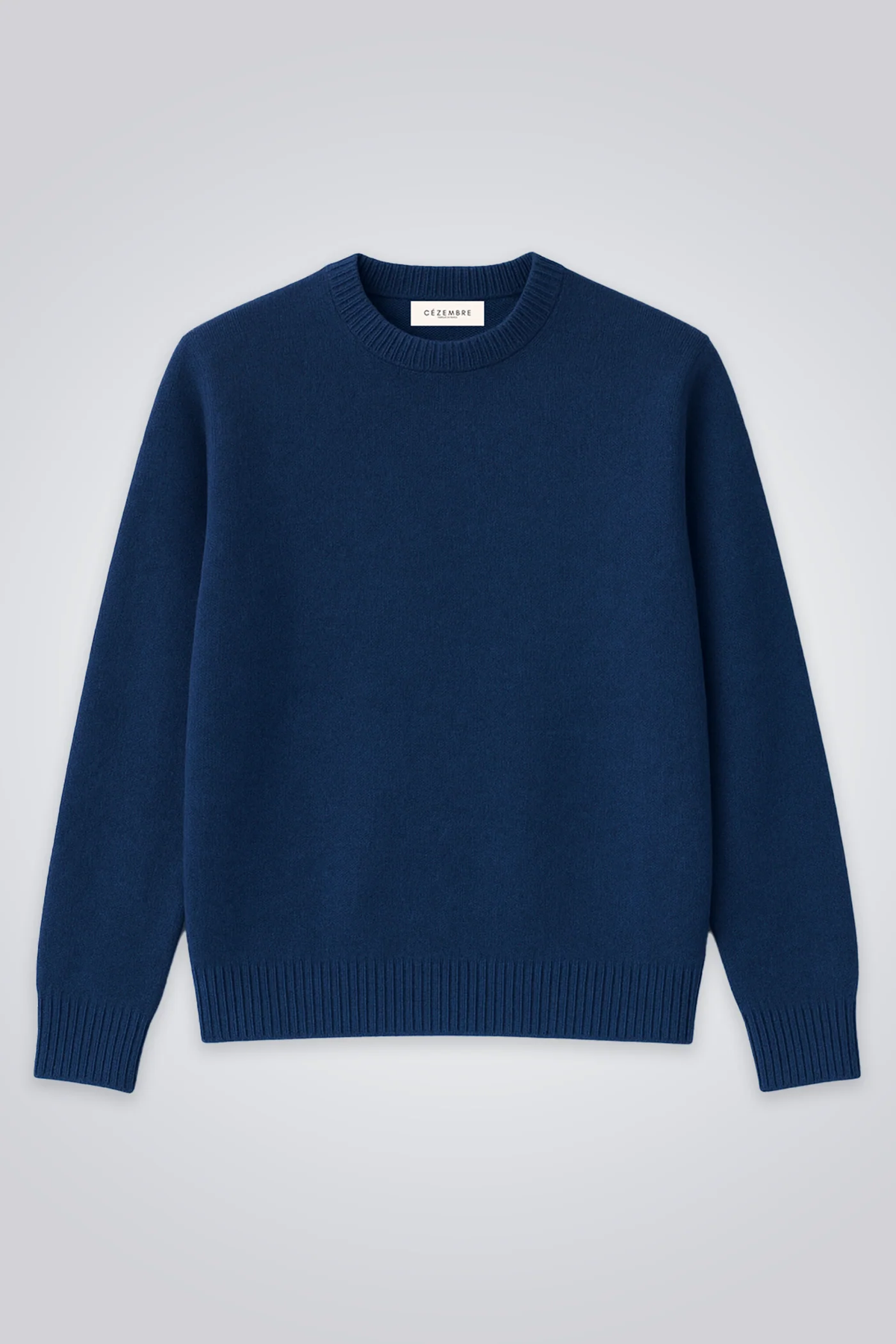 Pull Gaspard - Laine Mérinos & Cachemire - Bleu Roi
