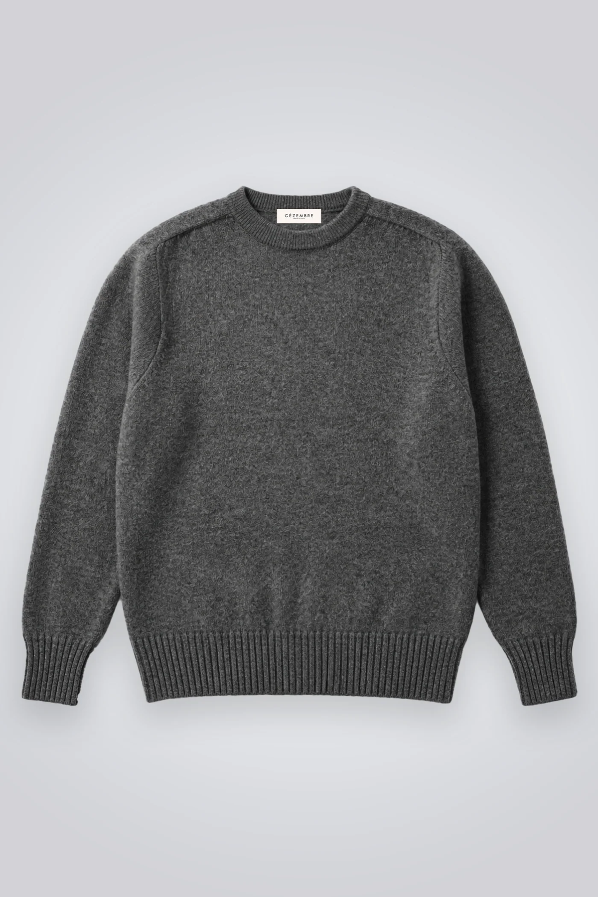 Pull Gaspard - Laine Mérinos & Cachemire - Gris