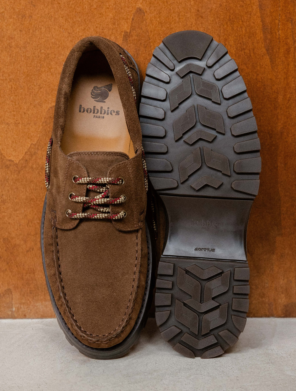 Chaussures Bateau Leif - Cuir suédé - Brun Rockies