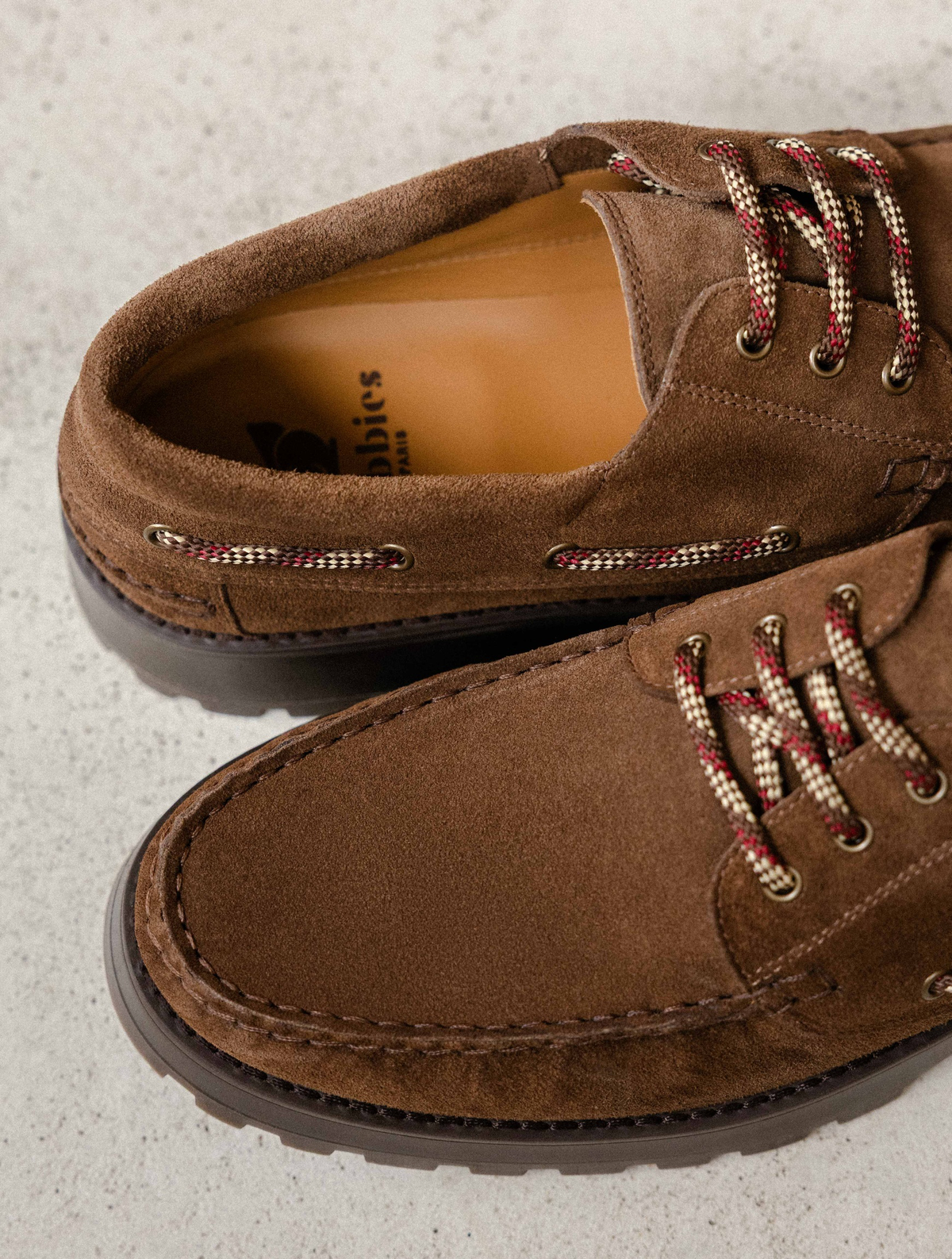 Chaussures Bateau Leif - Cuir suédé - Brun Rockies