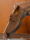 Chaussures Bateau Leif - Cuir suédé - Brun Rockies