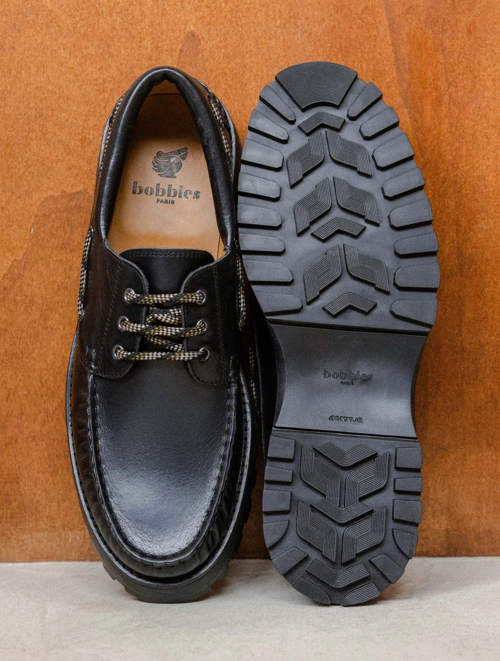 Chaussures Bateau Leif - Cuir suédé - Noir Intense