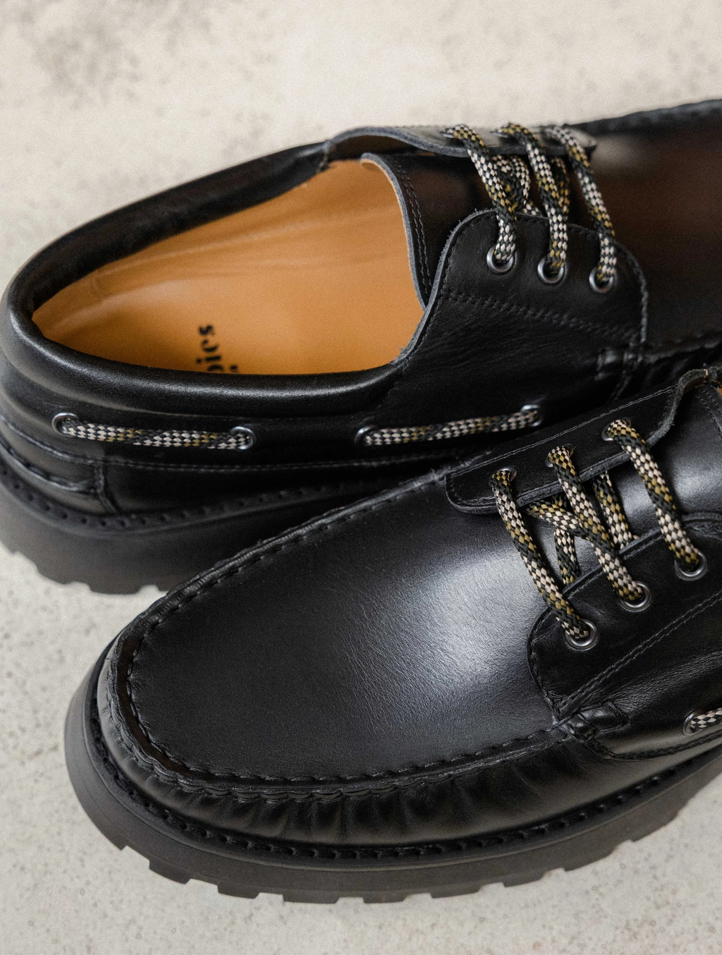 Chaussures Bateau Leif - Cuir suédé - Noir Intense