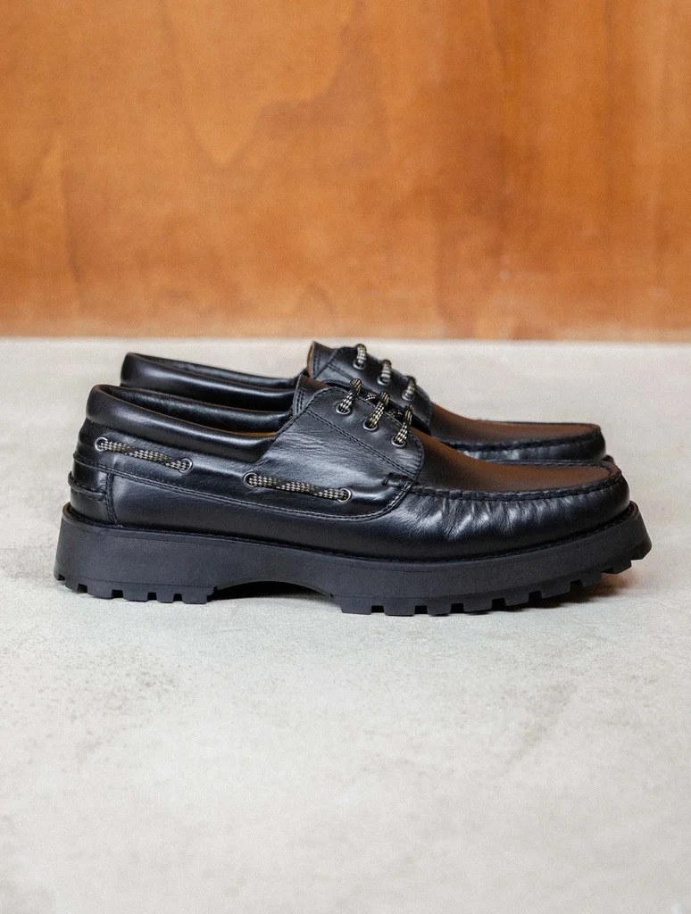 Chaussures Bateau Leif - Cuir suédé - Noir Intense