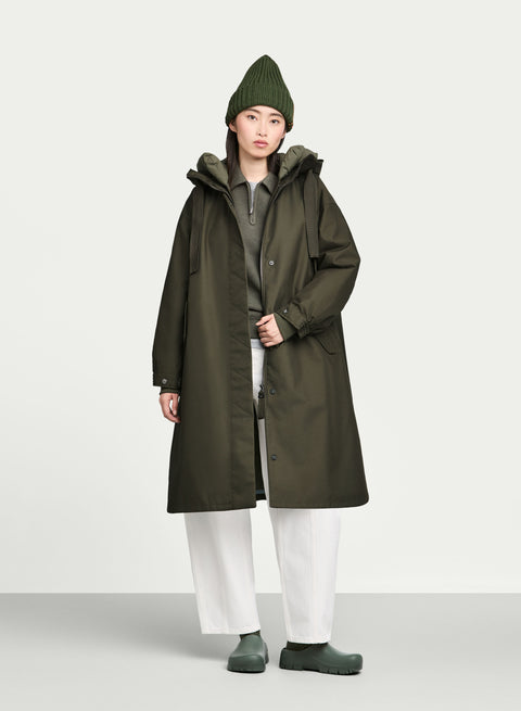 AKIRA – Manteau parka 2 en 1 - Emerald Green