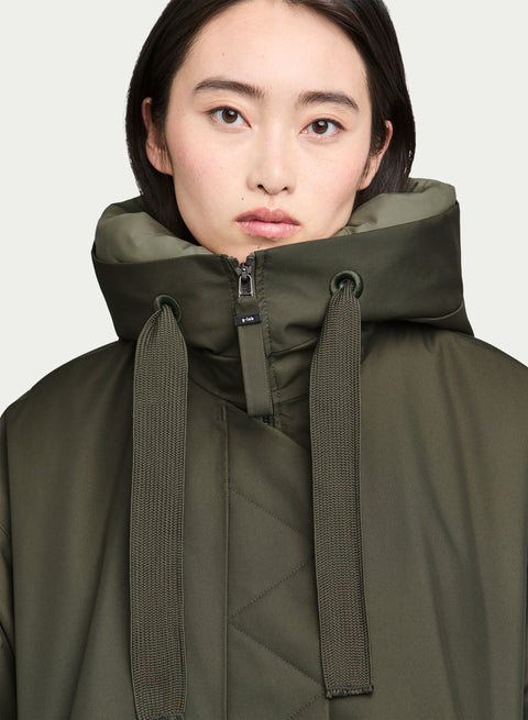 AKIRA – Manteau parka 2 en 1 - Emerald Green