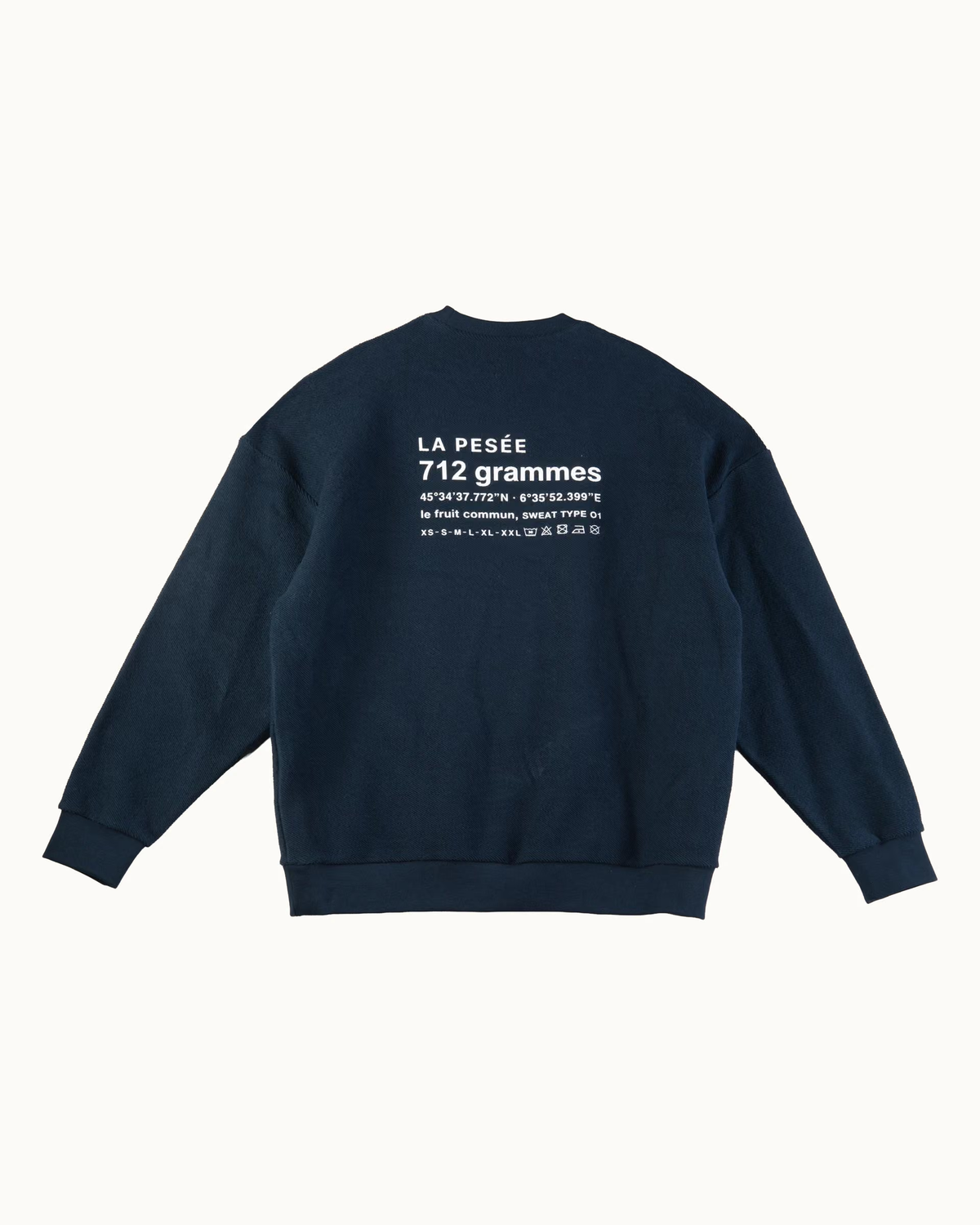 Sweat Retourné 712 gr – Bleu Marine